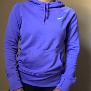 purple NIKE sweatshirt